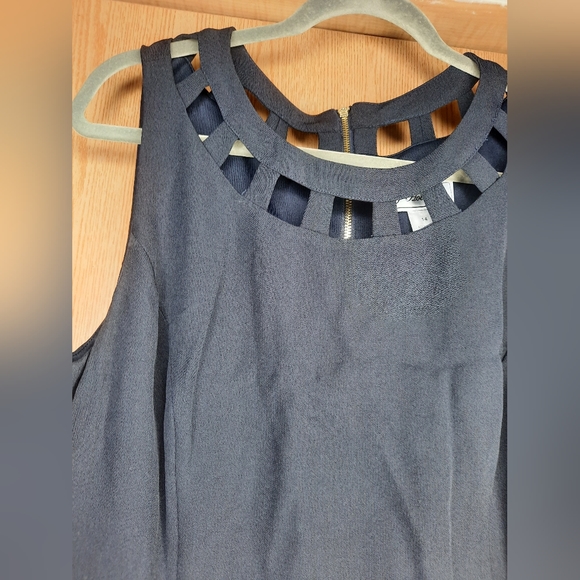 J Howard Black Sleeveless Dress Size 14 - Picture 2 of 5